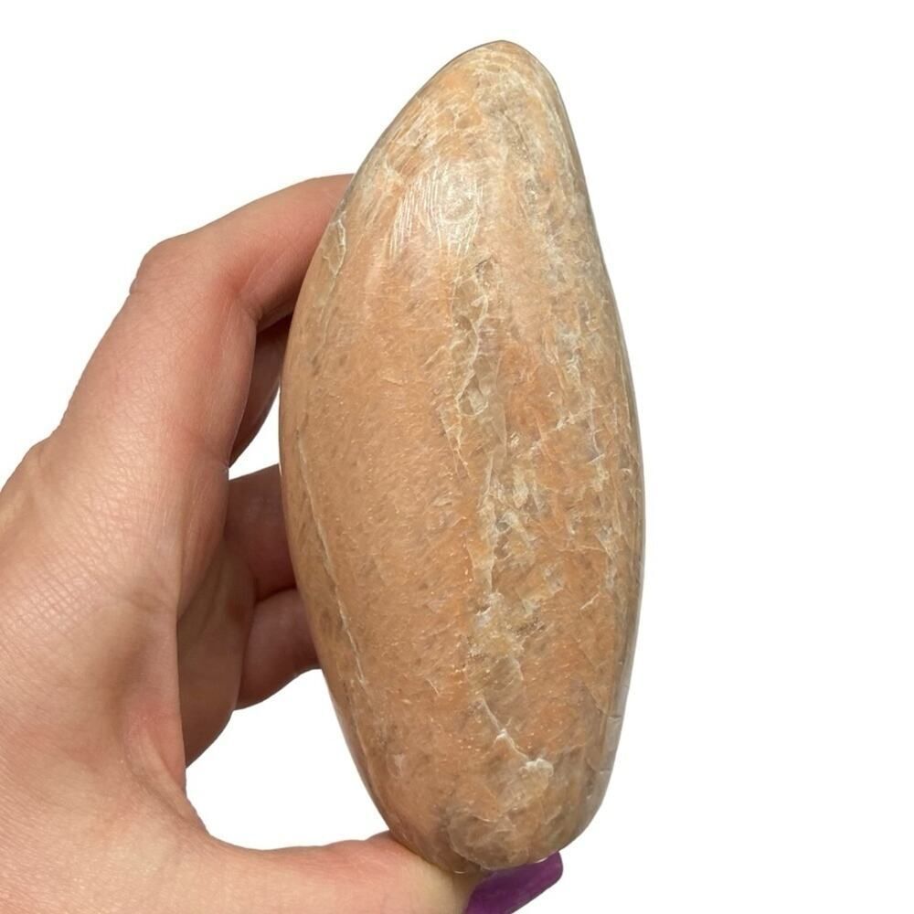 Peach Moonstone Freeform Free Form Crystal Natural Stone Crystals Decor Gift